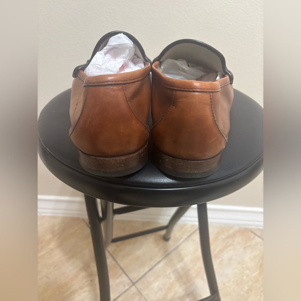 GUCCI 1953 Silver Horsebit Leather Loafer Brown Sz 10.5 $1000 Brixton Jordaan - Picture 9 of 15